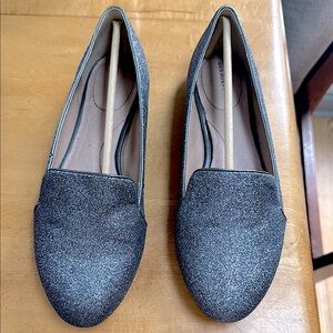 Lands' End Gray Sparkle Flats